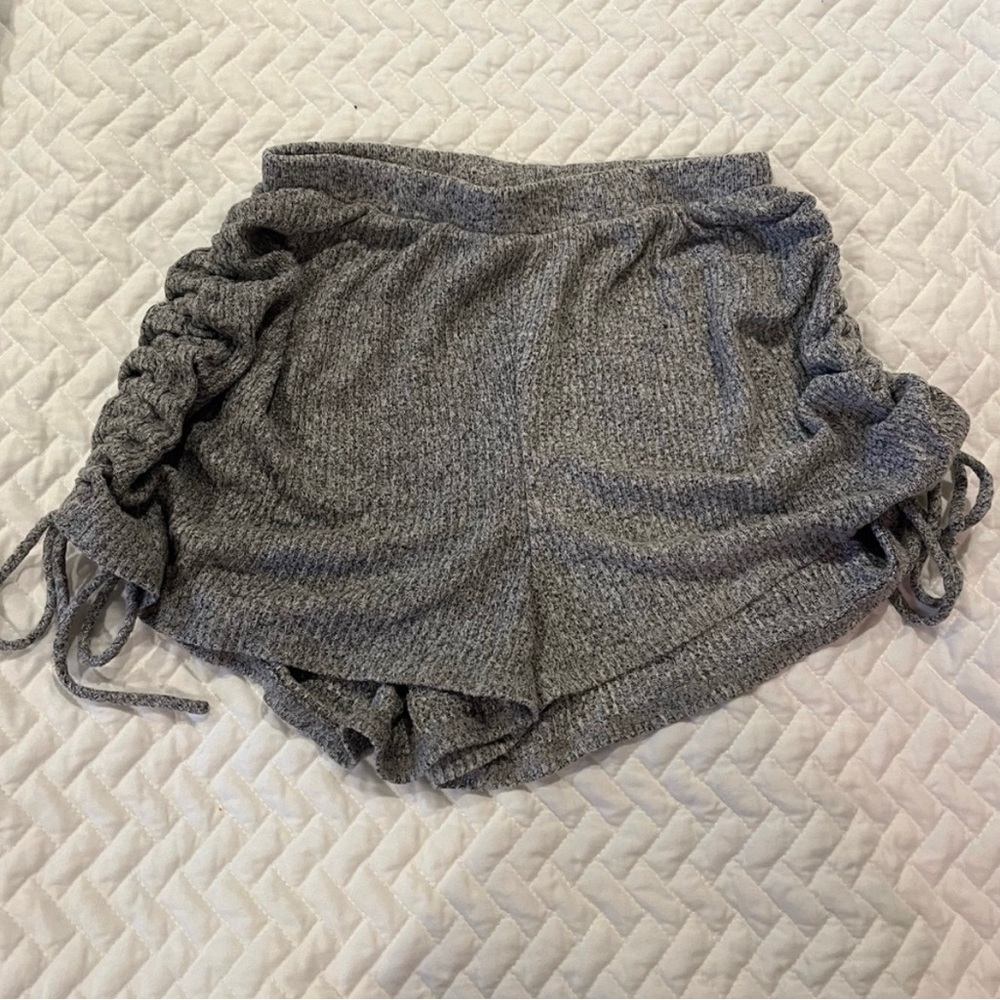 Gaze extra small super soft grey adjustable cinch shorts